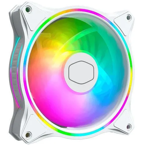 1 x Cooler Master MF120 Halo2 ARGB Fan - White
