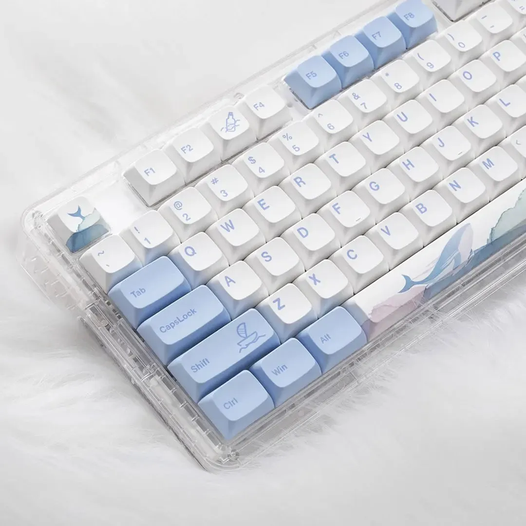 133Keys Ocean Whale Theme KEYCAPS (No Keyboard)