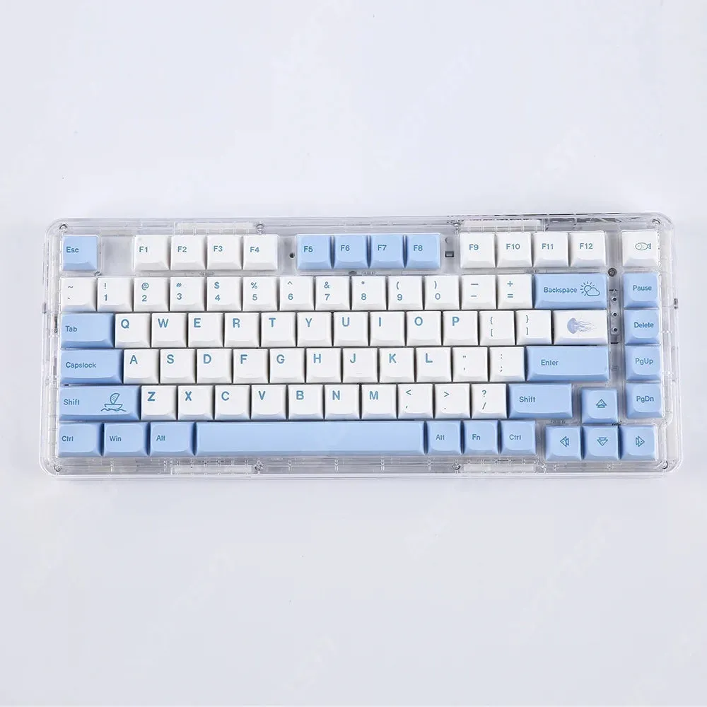 133Keys Ocean Whale Theme KEYCAPS (No Keyboard)