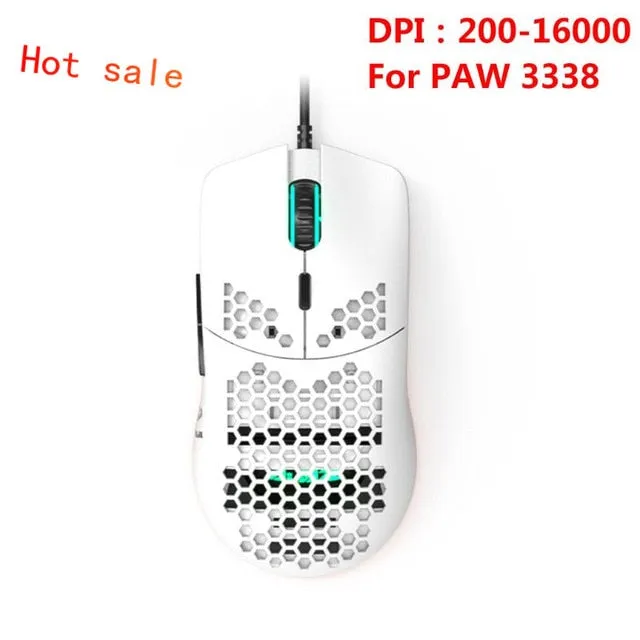 2020 New Lightweight Wired Mouse AJ390  Hollow-Out Gaming Mouce Mice 6 DPI Adjustable 7Key AJ390R