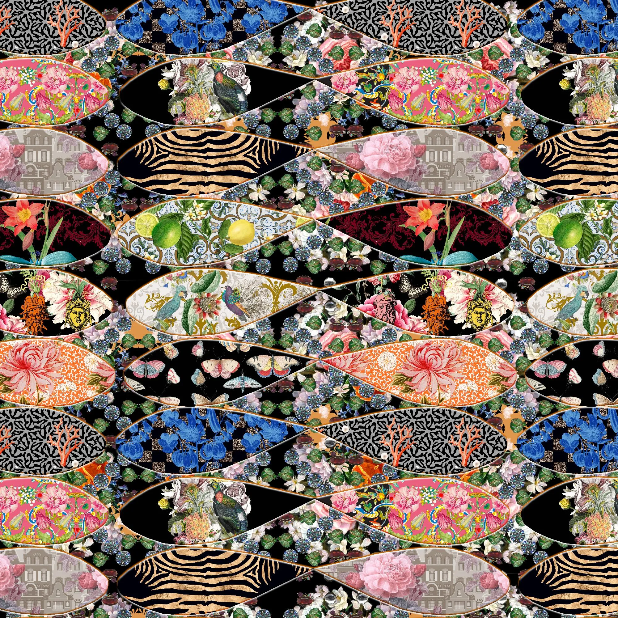 24 kamni - Area Rug 79 Round