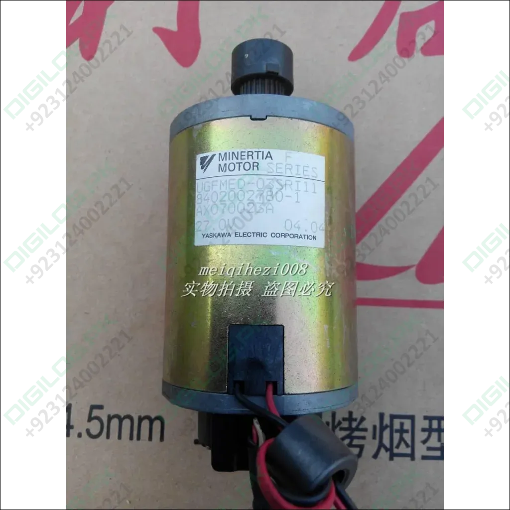 24v Japan Yaskawa Servo Dc Motor With Encoder Ugfmed-03sri11 0v To 27v Maximum