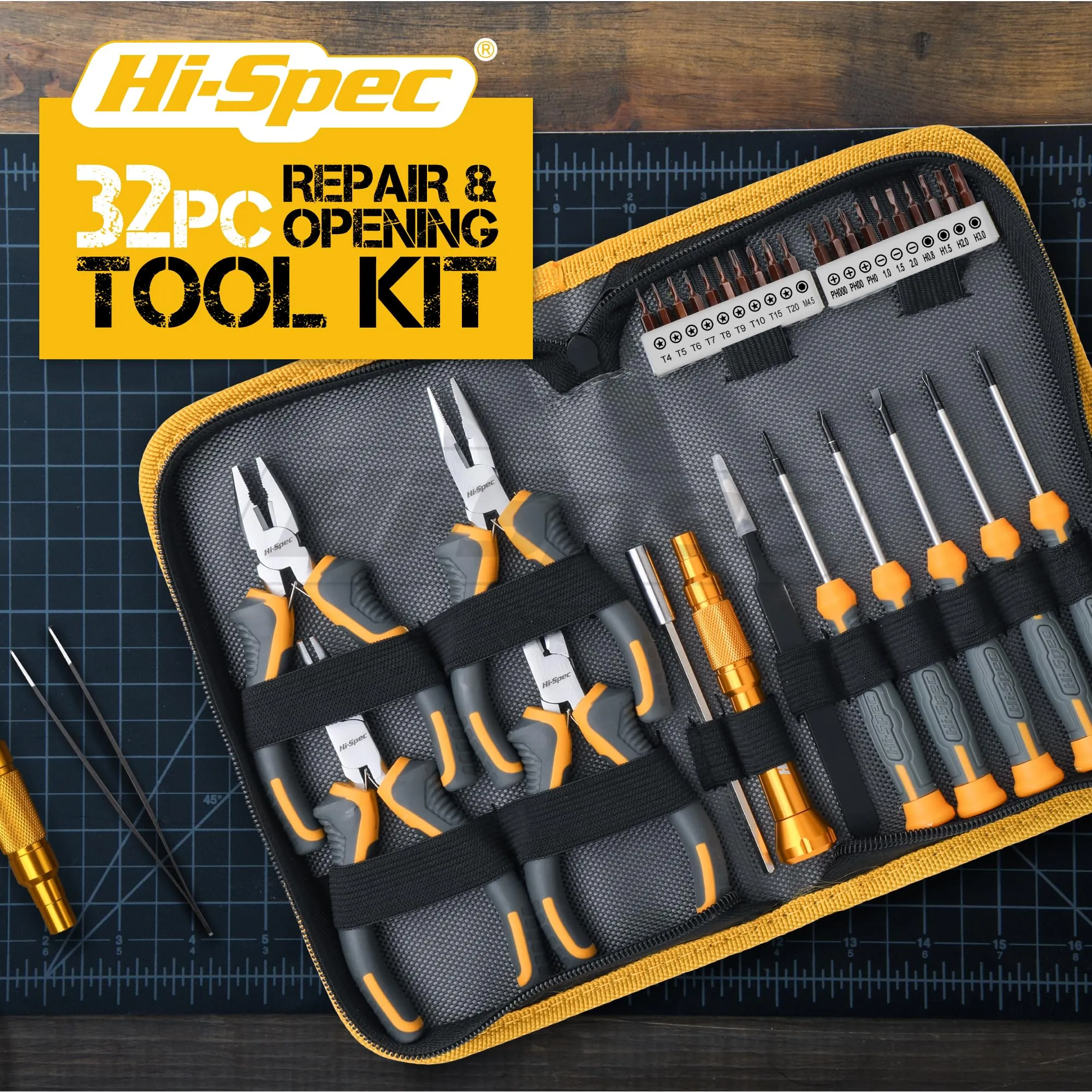 32pc Electronics Repair & Opening Tool Kit Set for Laptops, Phones, Devices, Computer and Gaming Accessories