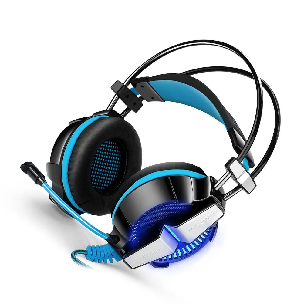 3.5mm In line Control Bass LED Gaming Headphone wi