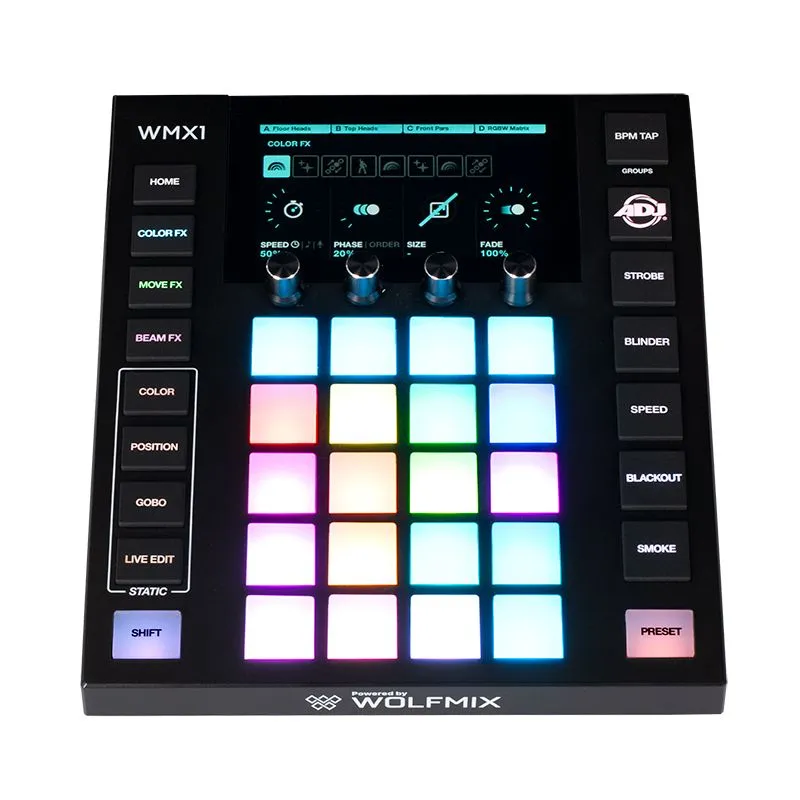 ADJ WMX1 Powered by Wolfmix - Compact standalone DMX controller