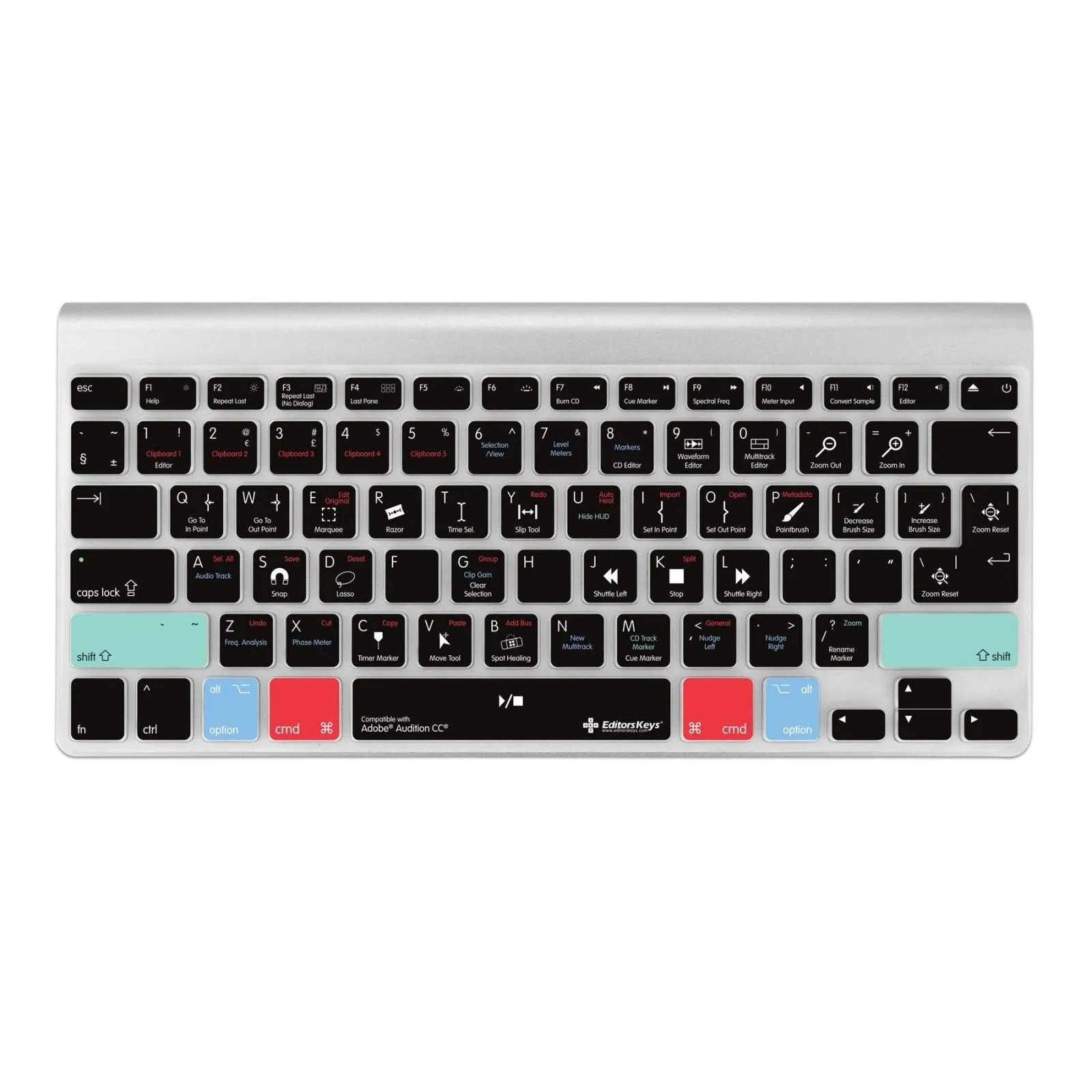 Adobe Audition Keyboard Covers for MacBook and iMac