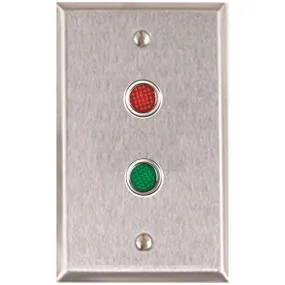 Alarm Controls RP-09L302 Control RP-09L on a 302 Satin Stainless Steel Plate