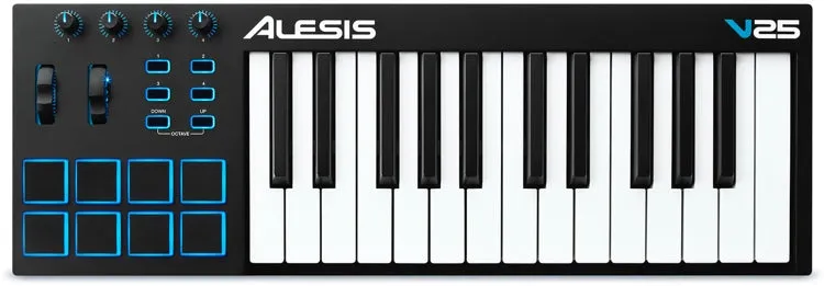 Alesis V25 25-Key Keyboard USB Pad Controller