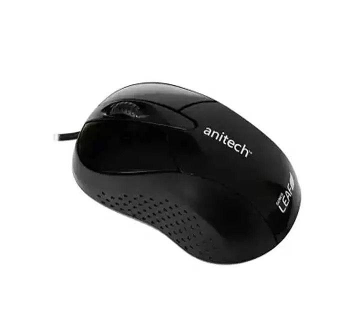 Anitech A522 BK Ergonomics Optical Mouse (Black)