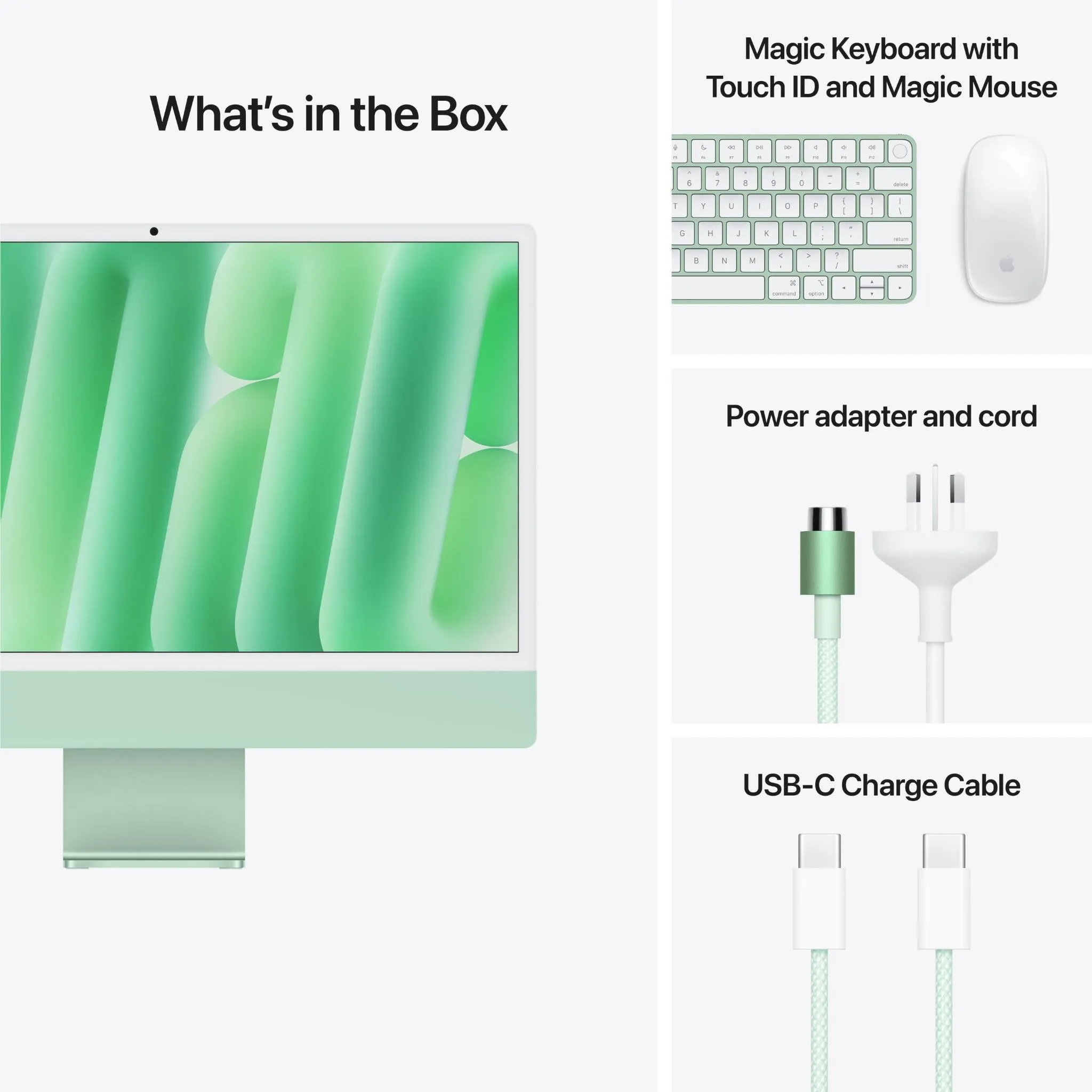 Apple iMac with Retina 4.5K Display 24-inch, M4 Chip 10-core 512GB/24GB (Green)[2024]