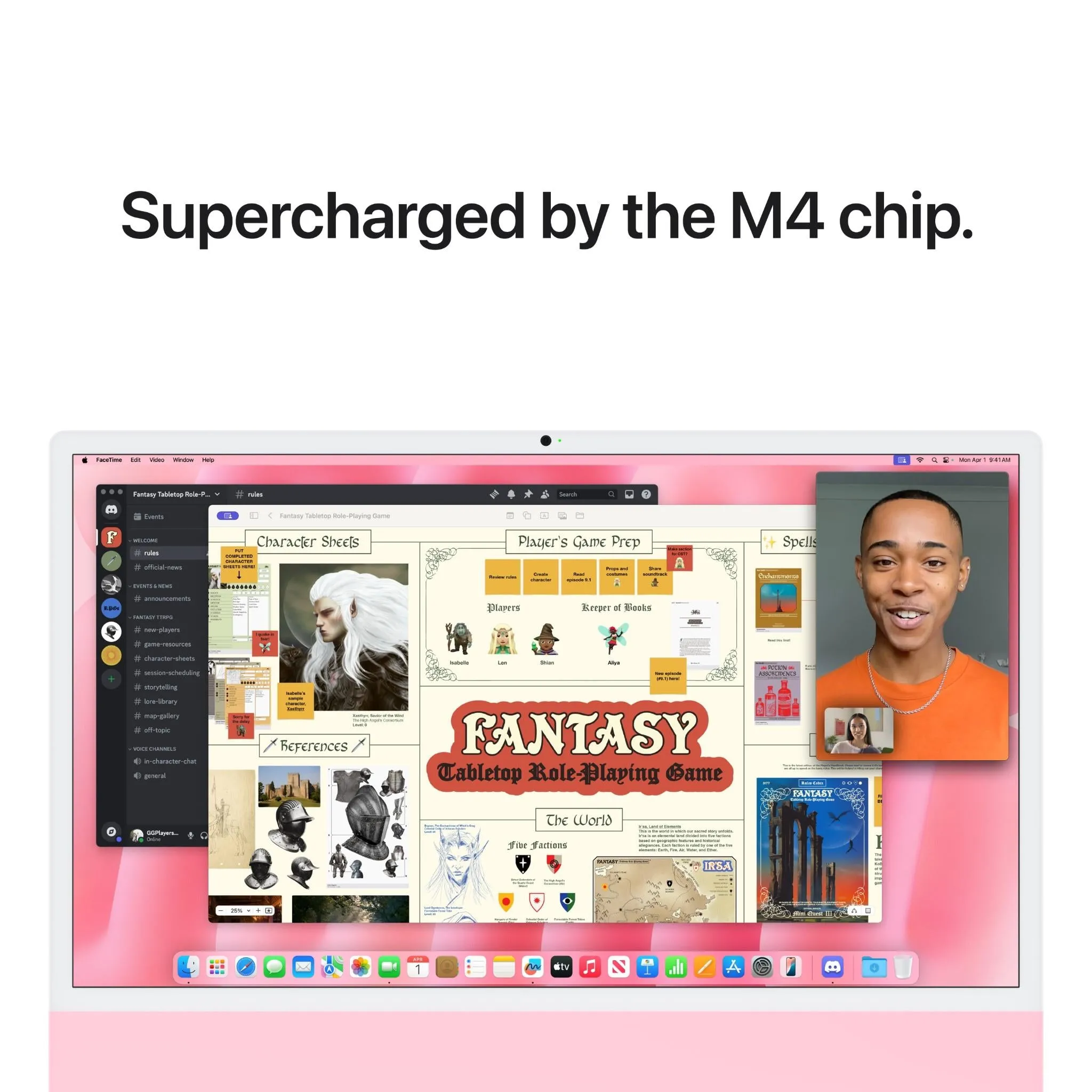Apple iMac with Retina 4.5K Display 24-inch, M4 Chip 10-core 512GB/24GB (Pink)[2024]