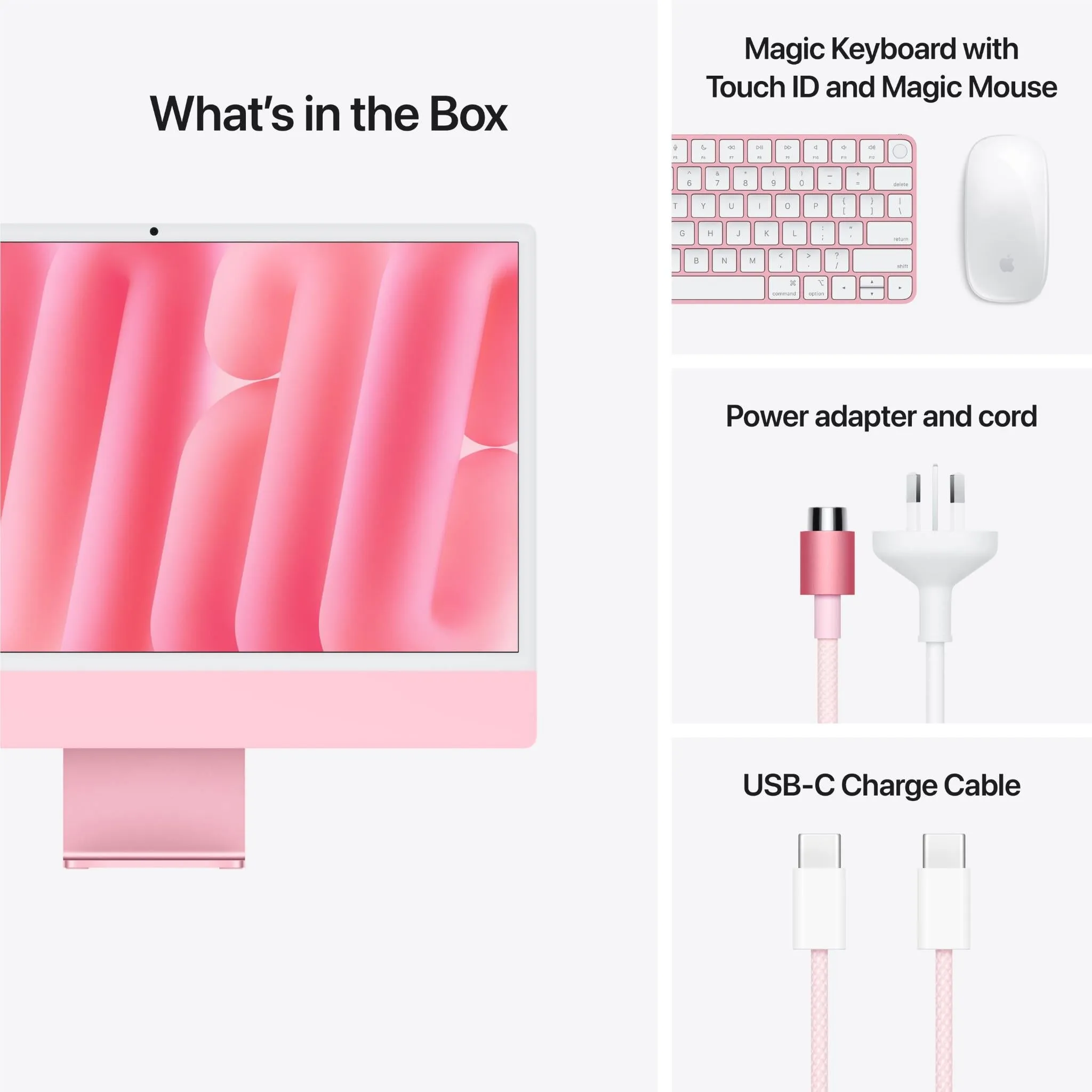 Apple iMac with Retina 4.5K Display 24-inch, M4 Chip 10-core 512GB/24GB (Pink)[2024]