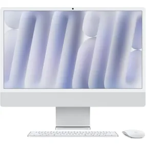Apple iMac with Retina 4.5K Display 24-inch, M4 Chip 8-core 256GB (Silver)[2024]