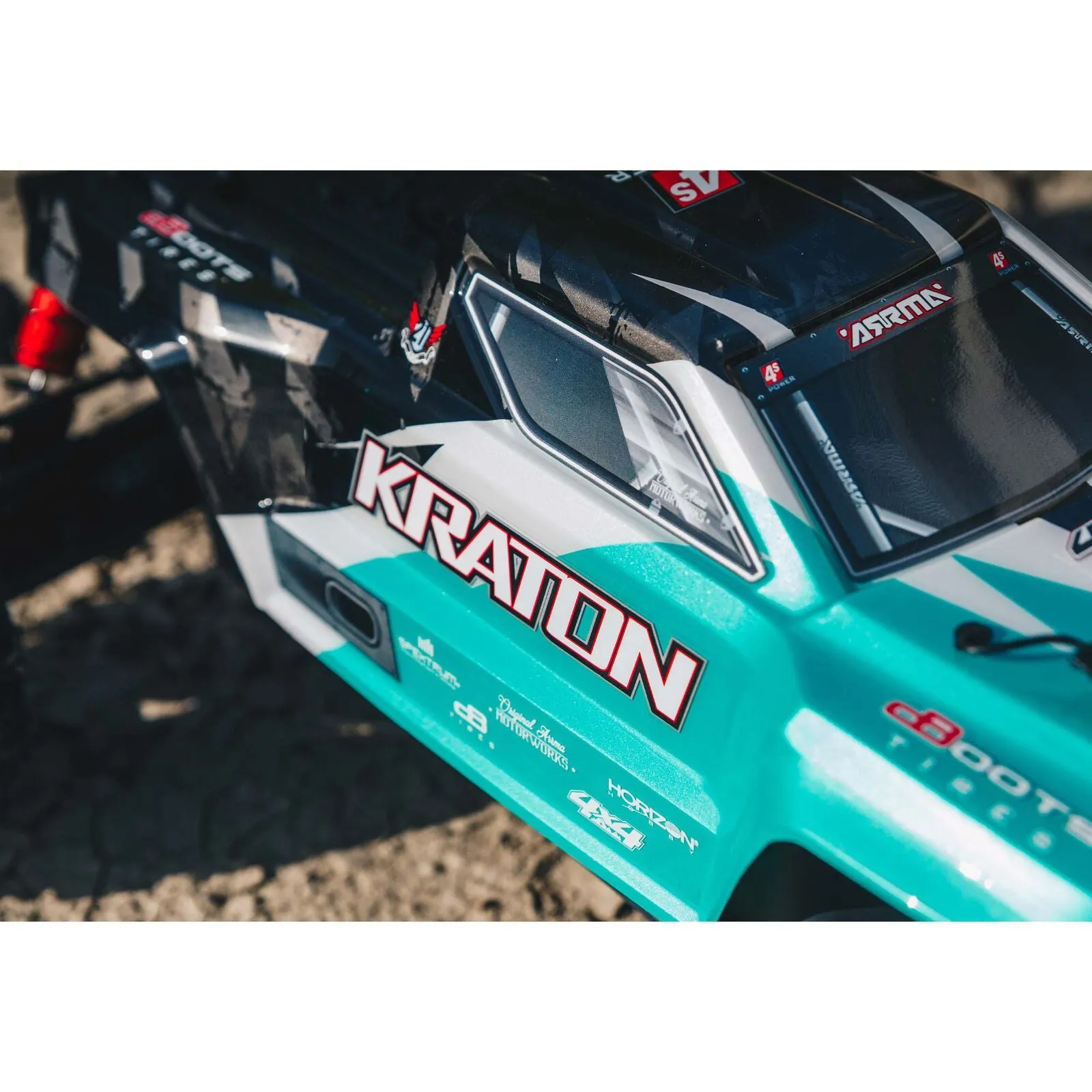 Arrma Kraton V2 4X4 BLX 4S RC Monster Truck Teal/Black ARA4408V2T1