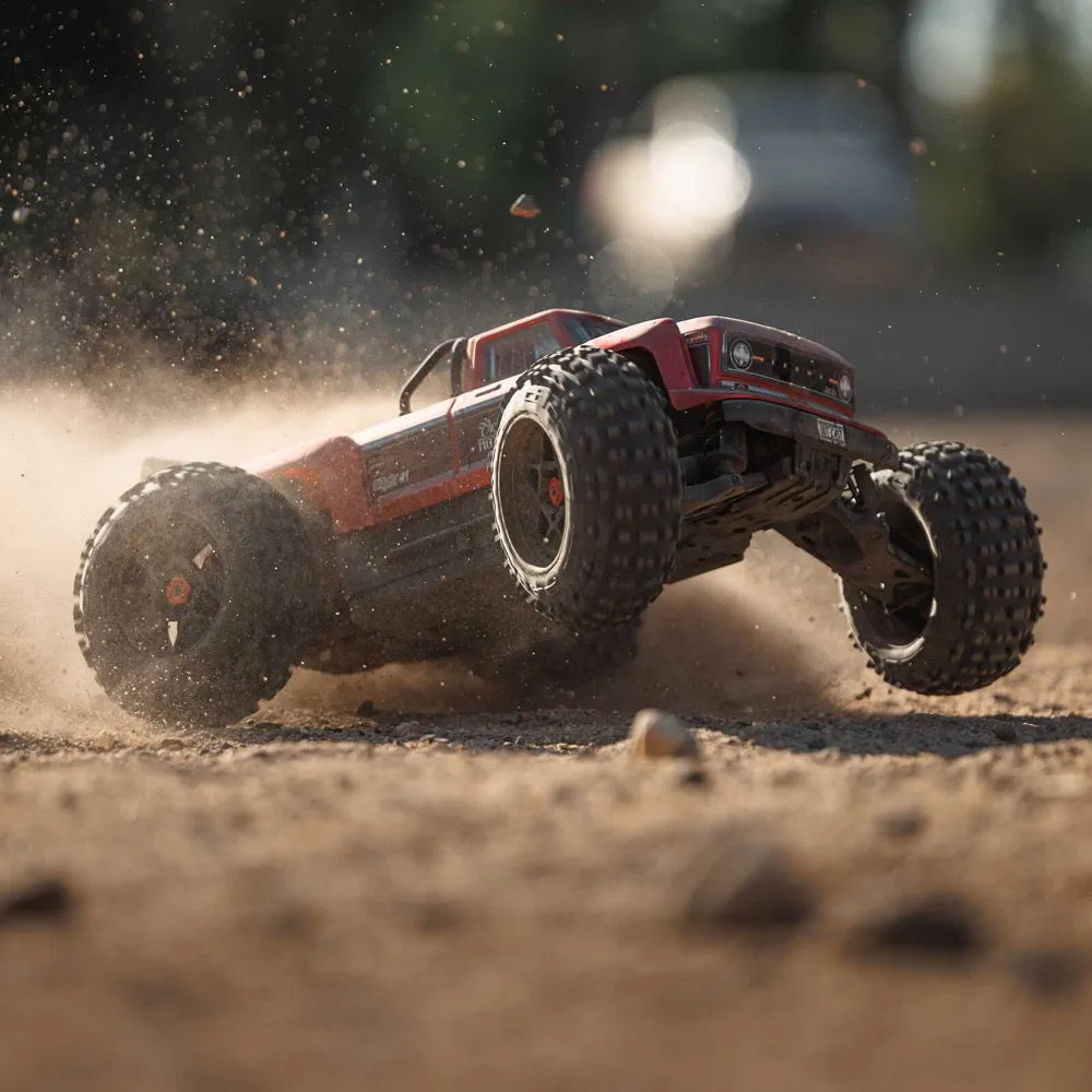 Arrma Outcast V2 4X4 BLX 4S RC Stunt Truck Red ARA4410V2T4