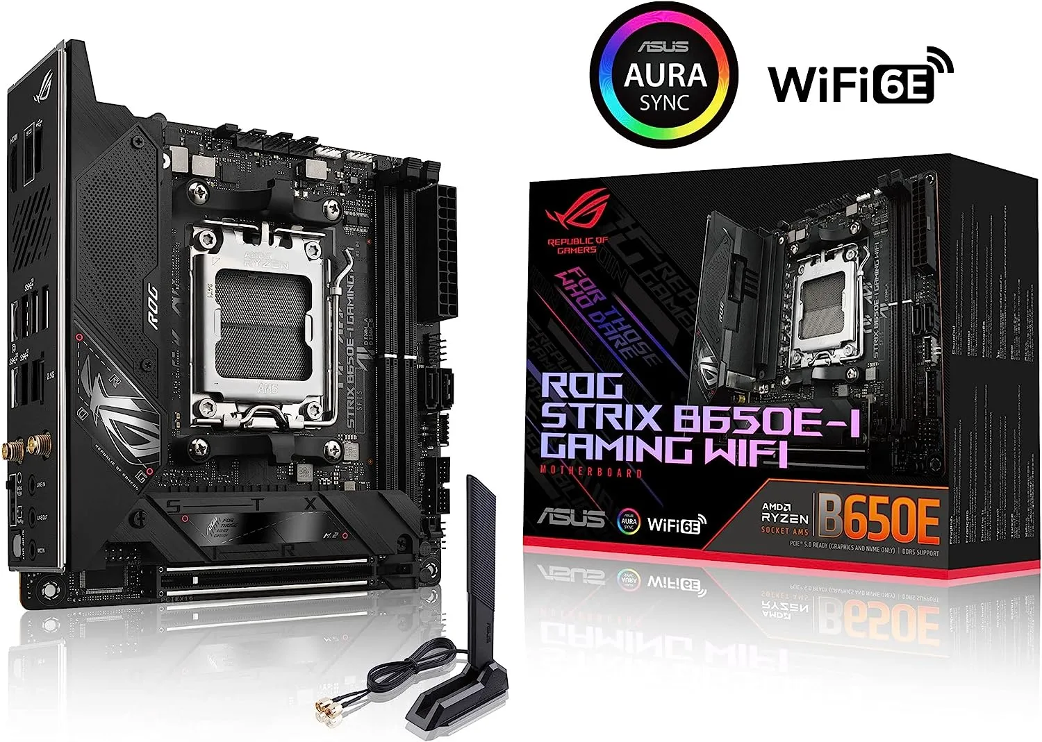 ASUS ROG STRIX B650E-I GAMING WIFI DDR5,Socket AM5 Mini-ITX Motherboard
