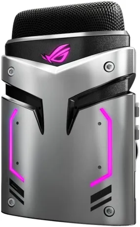 ASUS ROG Strix Magnus Microphone - Distortion-Free Sound with Noise Cancellation Technology | 3 Recording Modes | Easy-Access Controls | USB & Aux Input | Aura Sync Compatible | Compact & Portable