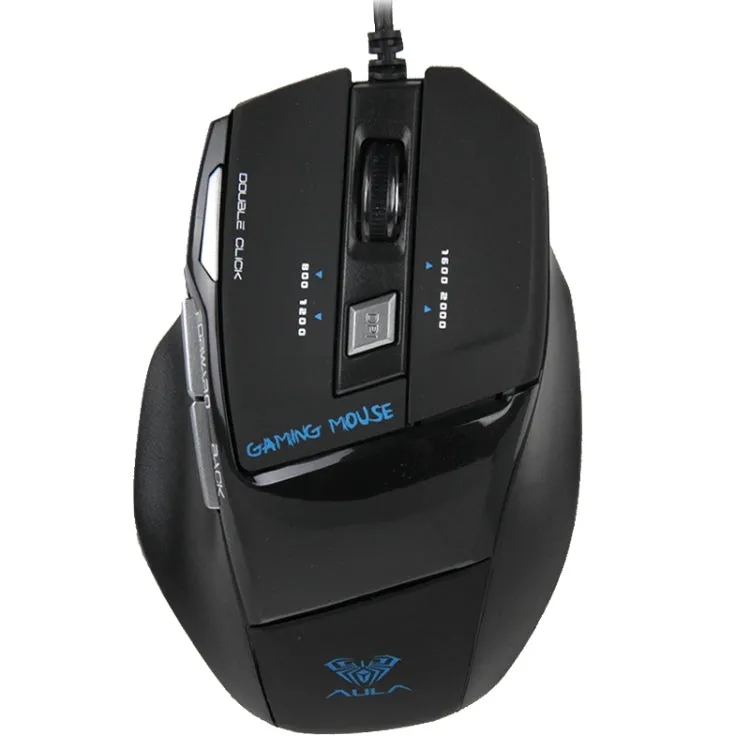 Aula Killing Soul Behead Series Wired USB Silent / Non-slip QWERTZ Keyboard with Blu-ray Backlight   500-1000Hz Return Rate 7D Game Mouse Combo Kit, German Language Keys