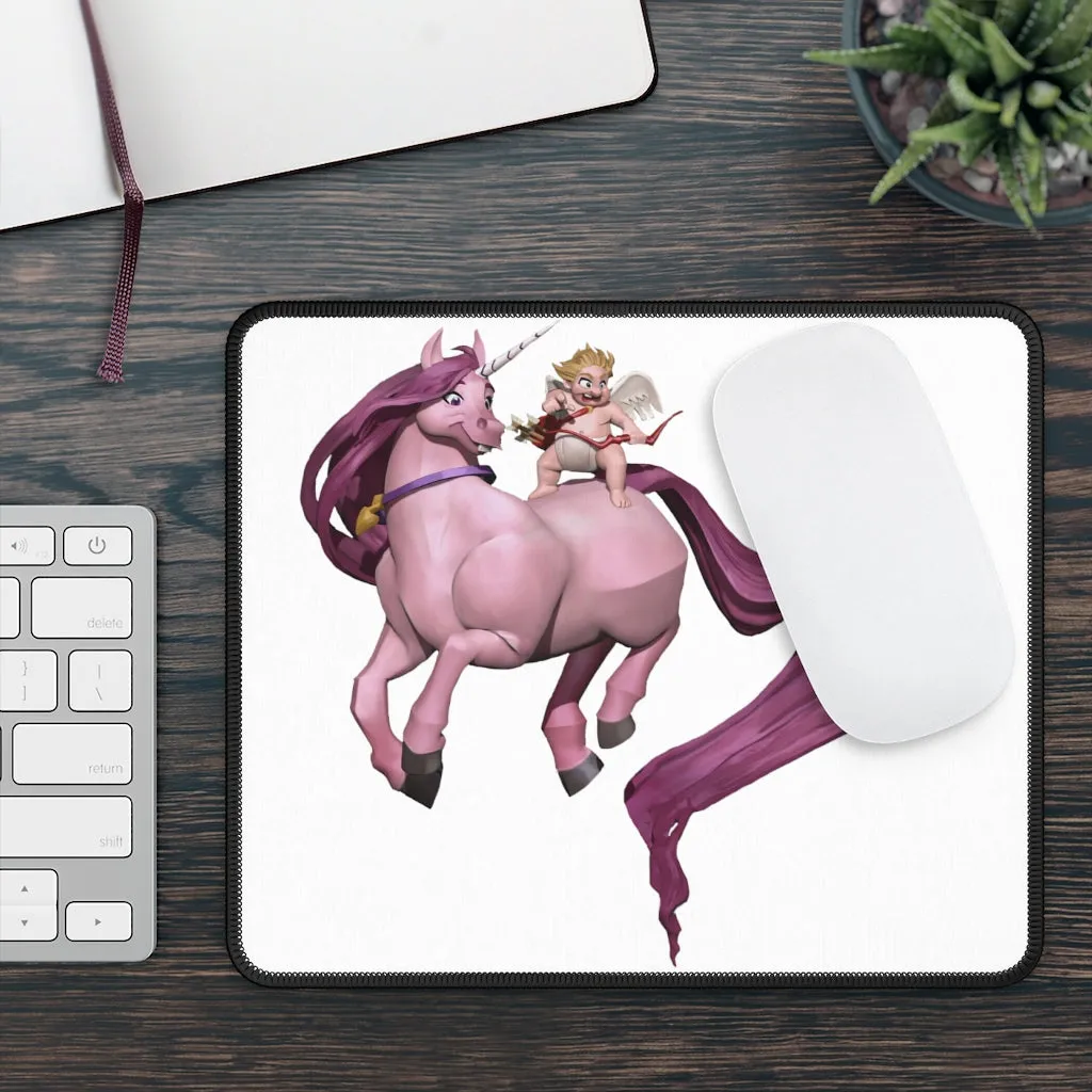Baby Cupid and Horse Gaming Mouse Pad