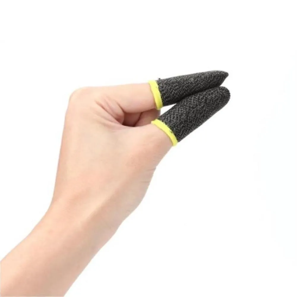 Black A 2pcs Finger Cover Breathable Game Controller Finger Sleeve