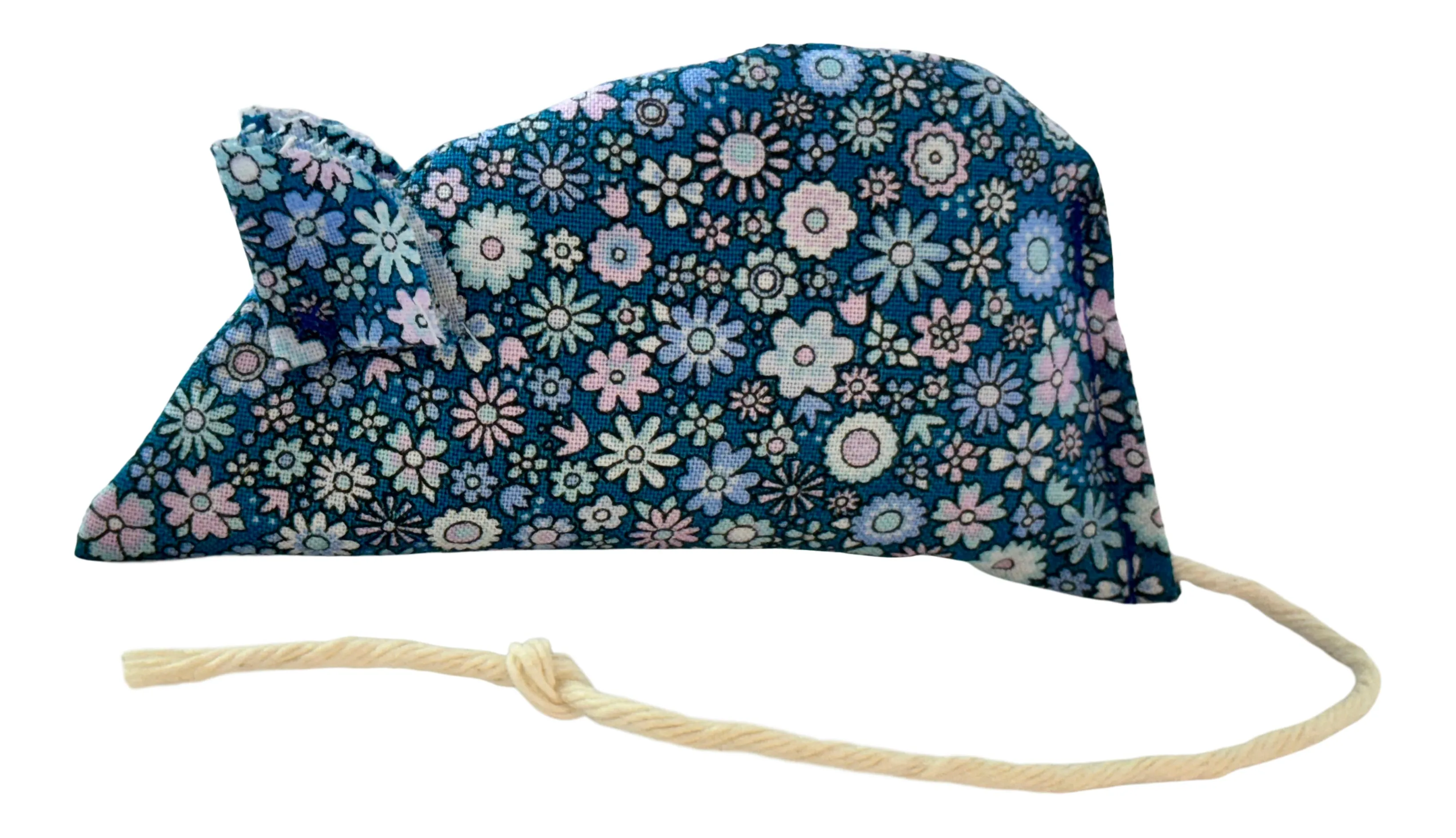 Blooms on Blue Catnip Mouse