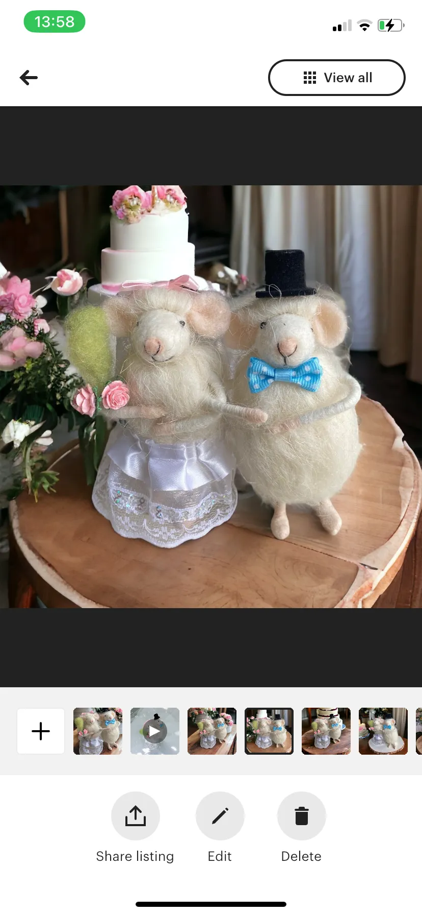 Bride and Groom Wedding Mice Wedding Cake Topper Bride Shower Wedding Gift For Wedding Couple