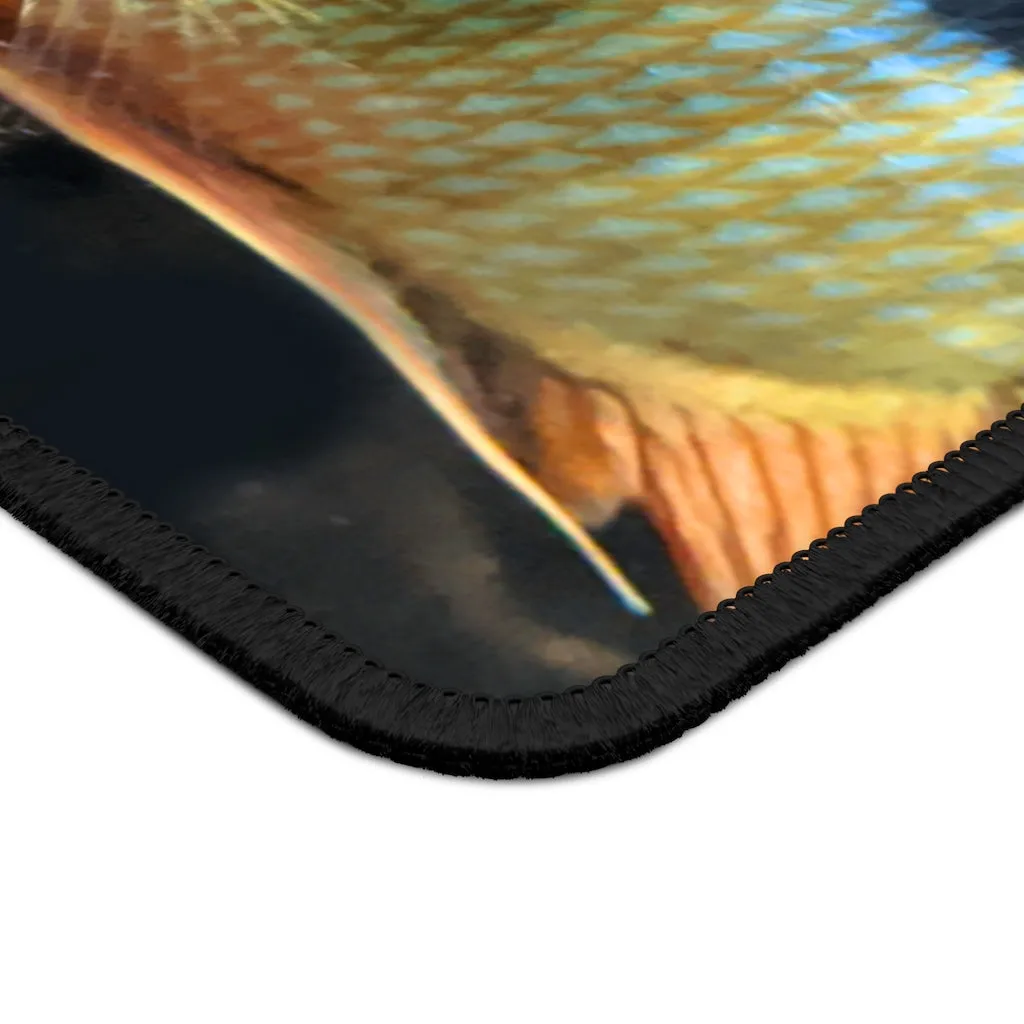 Brown and Orange Fish Gaming Mouse Pad