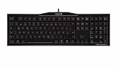 Cherry Mx3.0  Us International 104 Key Layout, Lasered Keys, Black.  Usb, Mx Red Switch