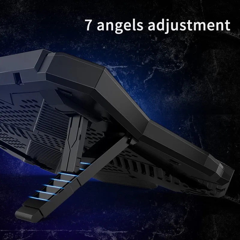 Coolcold Gaming RGB Laptop Cooler 12-17 Inch Led Screen