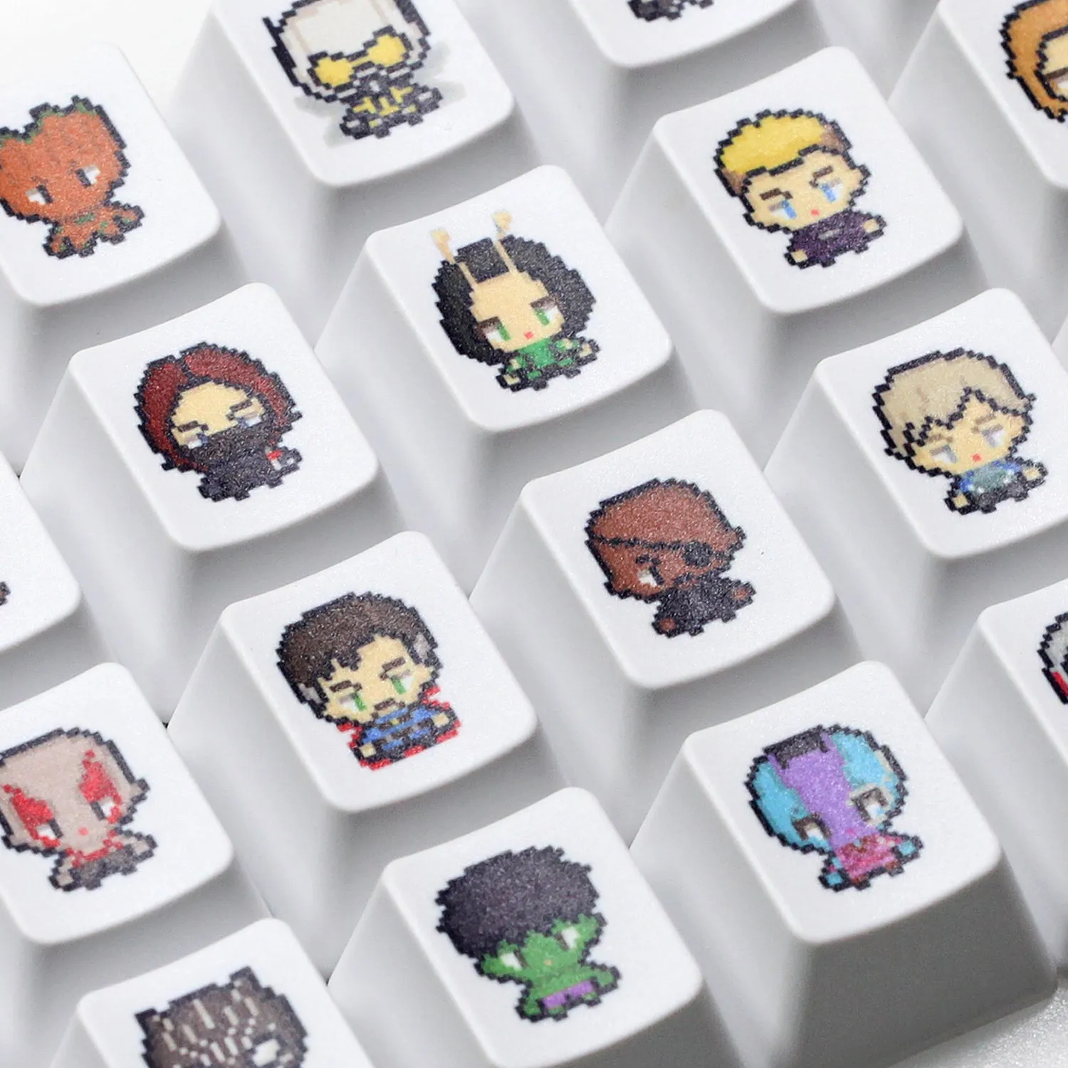 Cute little Hero Keycap Meme Keycap Dye Subbed keycaps for mx stem Gaming Mechanical Keyboards Funny OEM Profile ESC Keycap Only