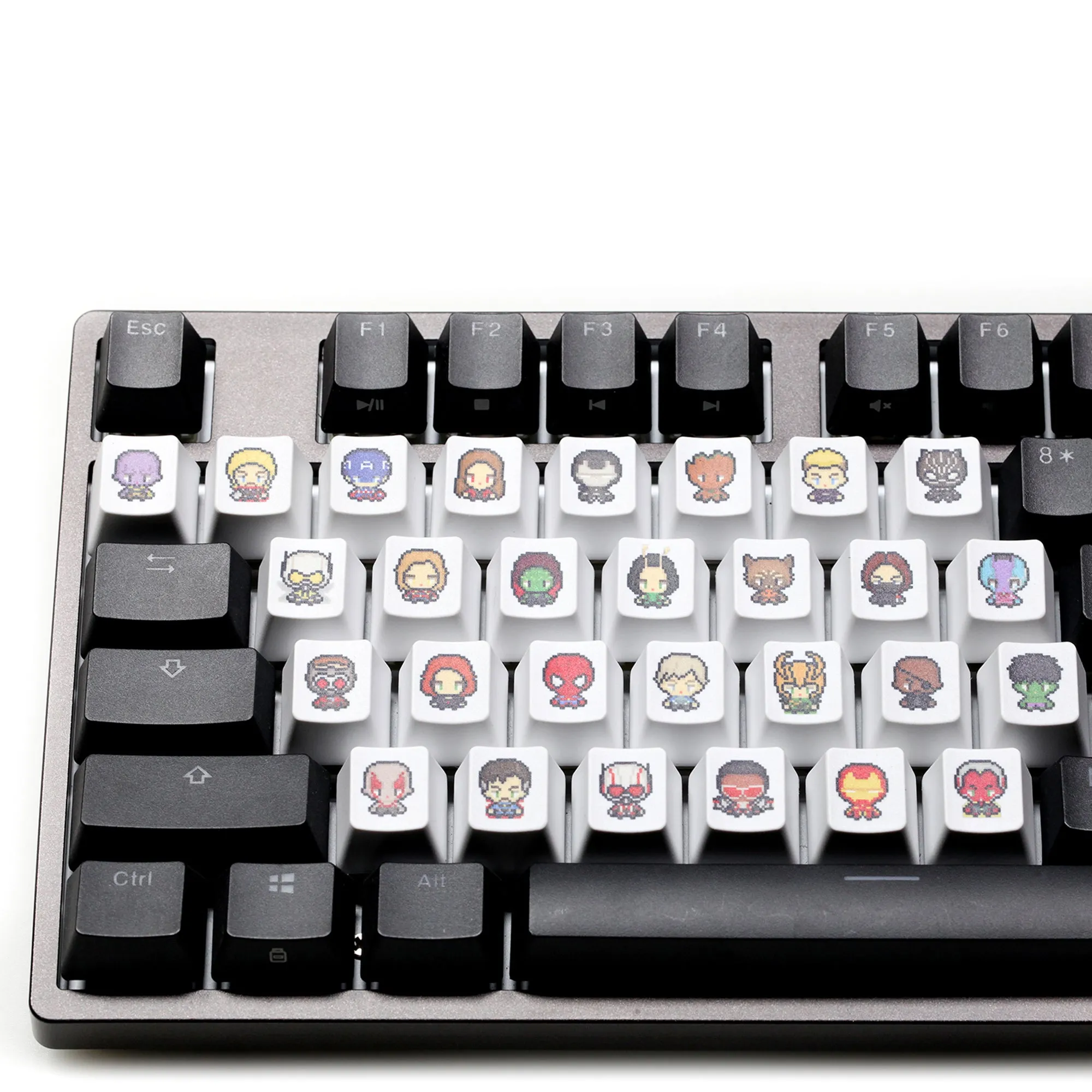 Cute little Hero Keycap Meme Keycap Dye Subbed keycaps for mx stem Gaming Mechanical Keyboards Funny OEM Profile ESC Keycap Only