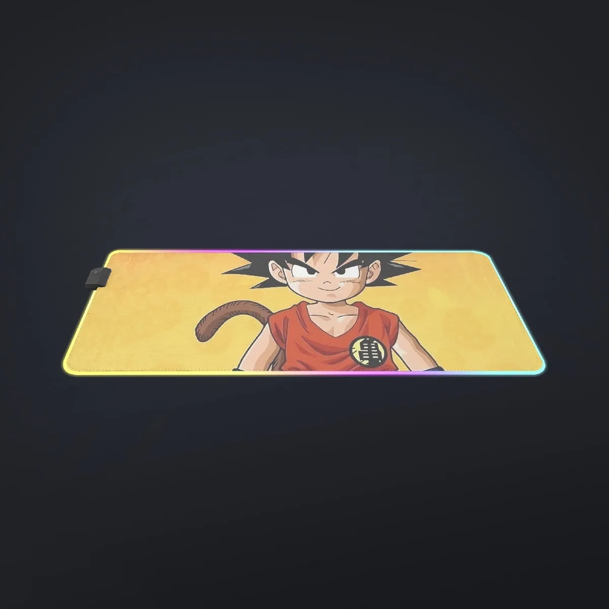 Cute Young Kid Goku Yellow Dragon Ball 3D  cool LED  Mouse Pad
