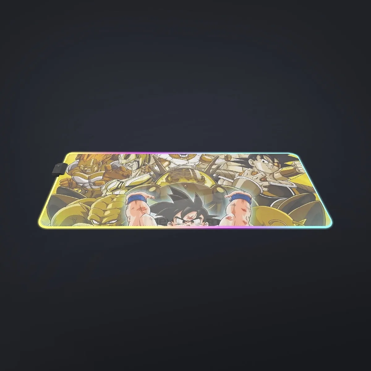 DBZ Goku Spirit Bomb Destroy Villains Cooler Broly Namek Golden cool  LED  Mouse Pad