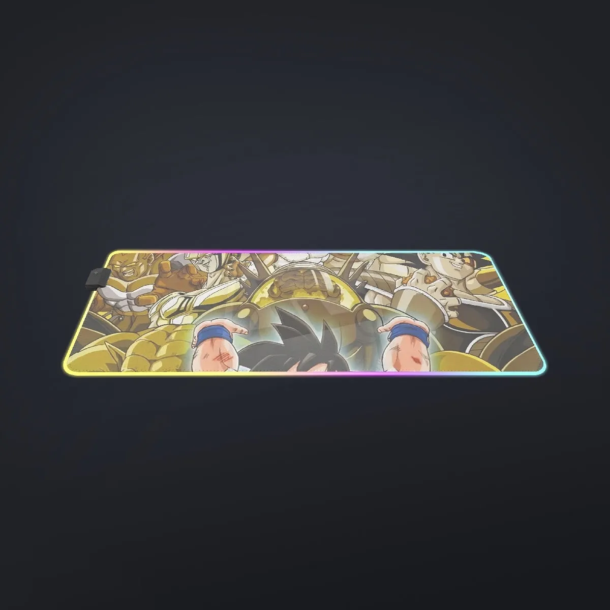 DBZ Goku Spirit Bomb Destroy Villains Cooler Broly Namek Golden cool  LED  Mouse Pad