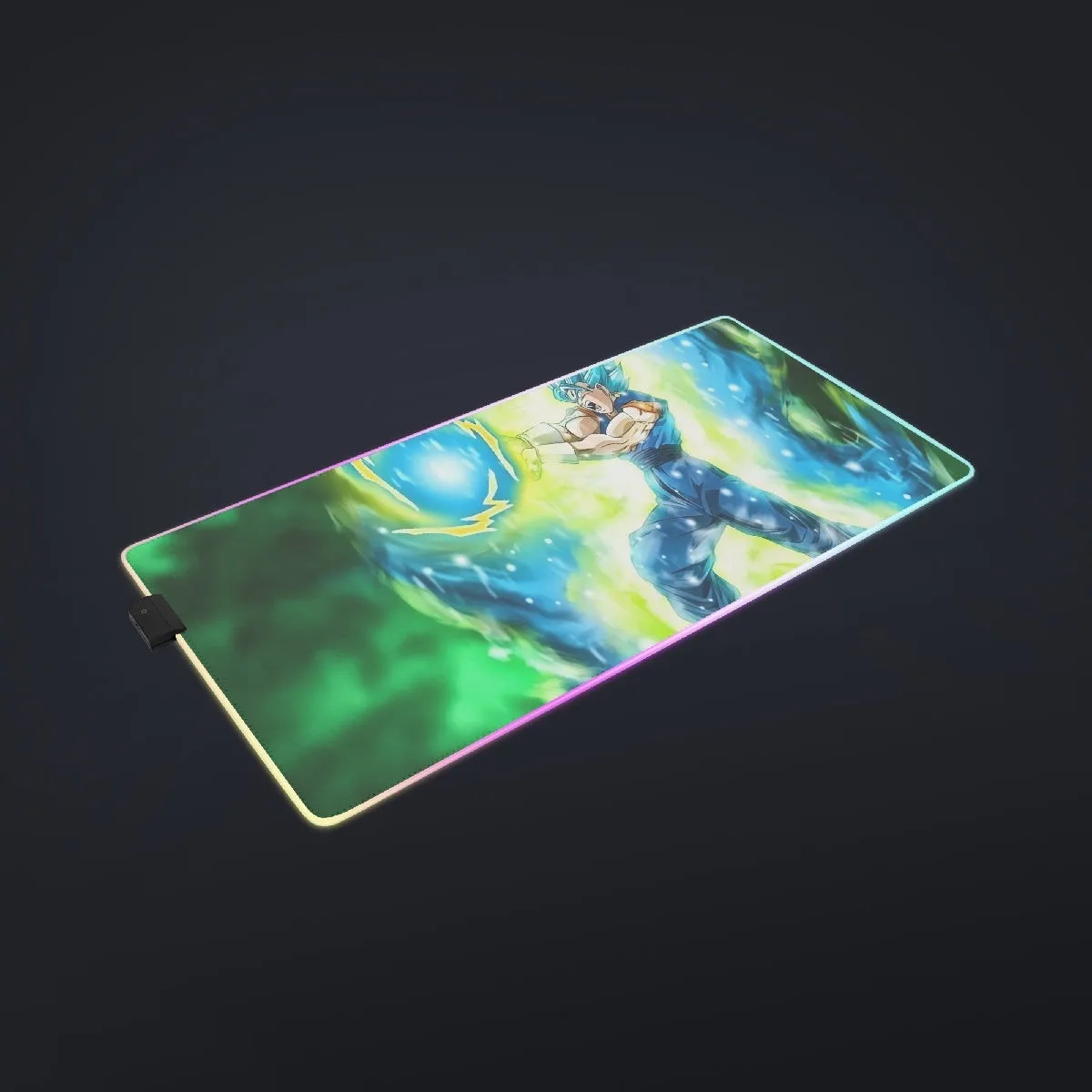 DBZ Goku Super Saiyan Blue SSGSS Kamehameha Power Attack coll  LED Mouse Pad