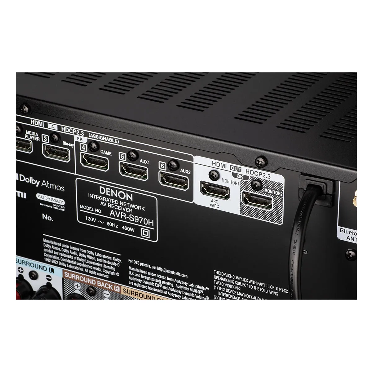 Denon AVR-S970H 7.2 Channel 8K Home Theater Receiver with Dolby Atmos/DTS:X and HEOS Built-In
