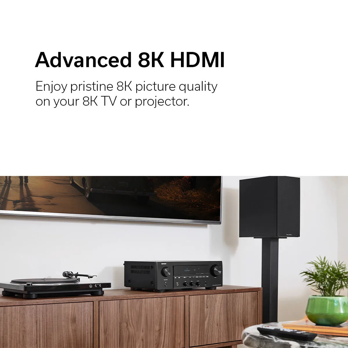 Denon DRA-900H 2.1 Channel 8K Stereo AV Receiver with HEOS Built-In