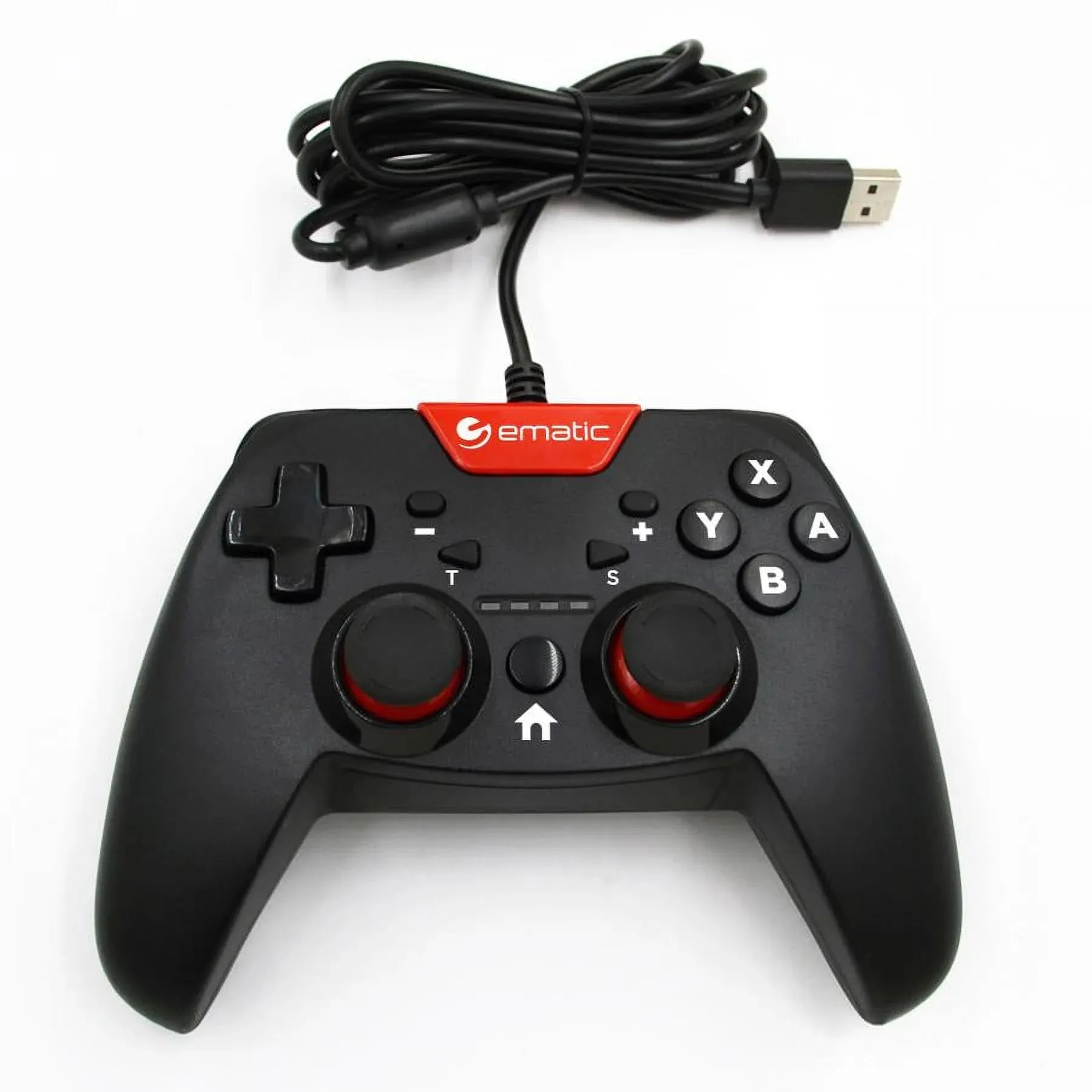 Ematic NSWC012W Nintendo Switch Wired Controller (Black) - New