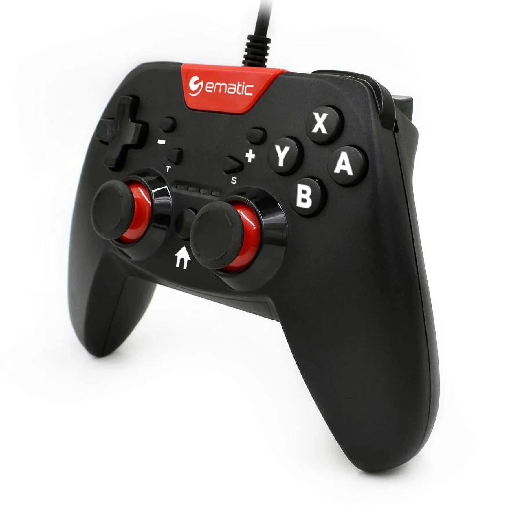 Ematic NSWC012W Nintendo Switch Wired Controller (Black) - New