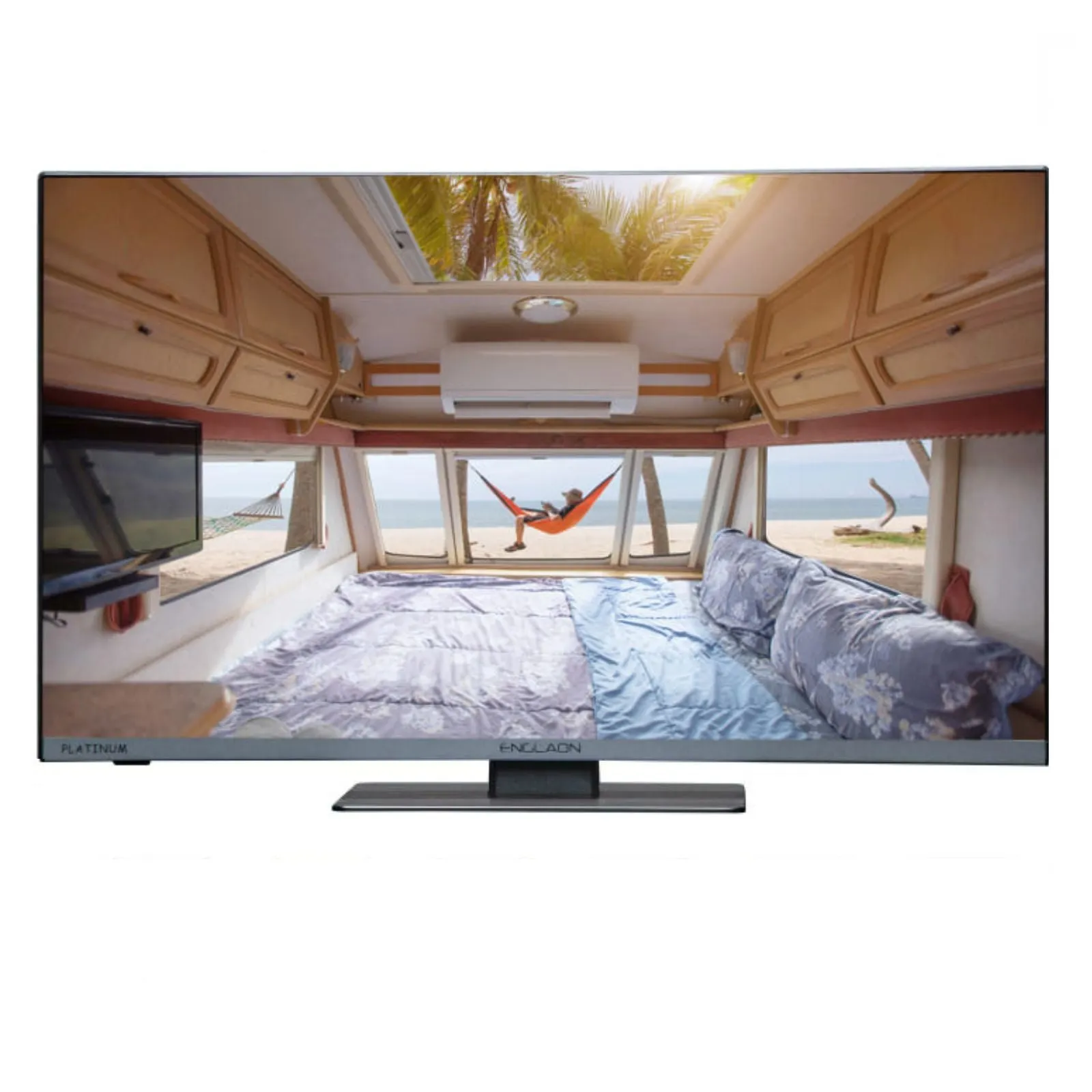 Englaon Frameless 24″ Full HD Smart 12V TV Chromecast With Built-in DVD Player