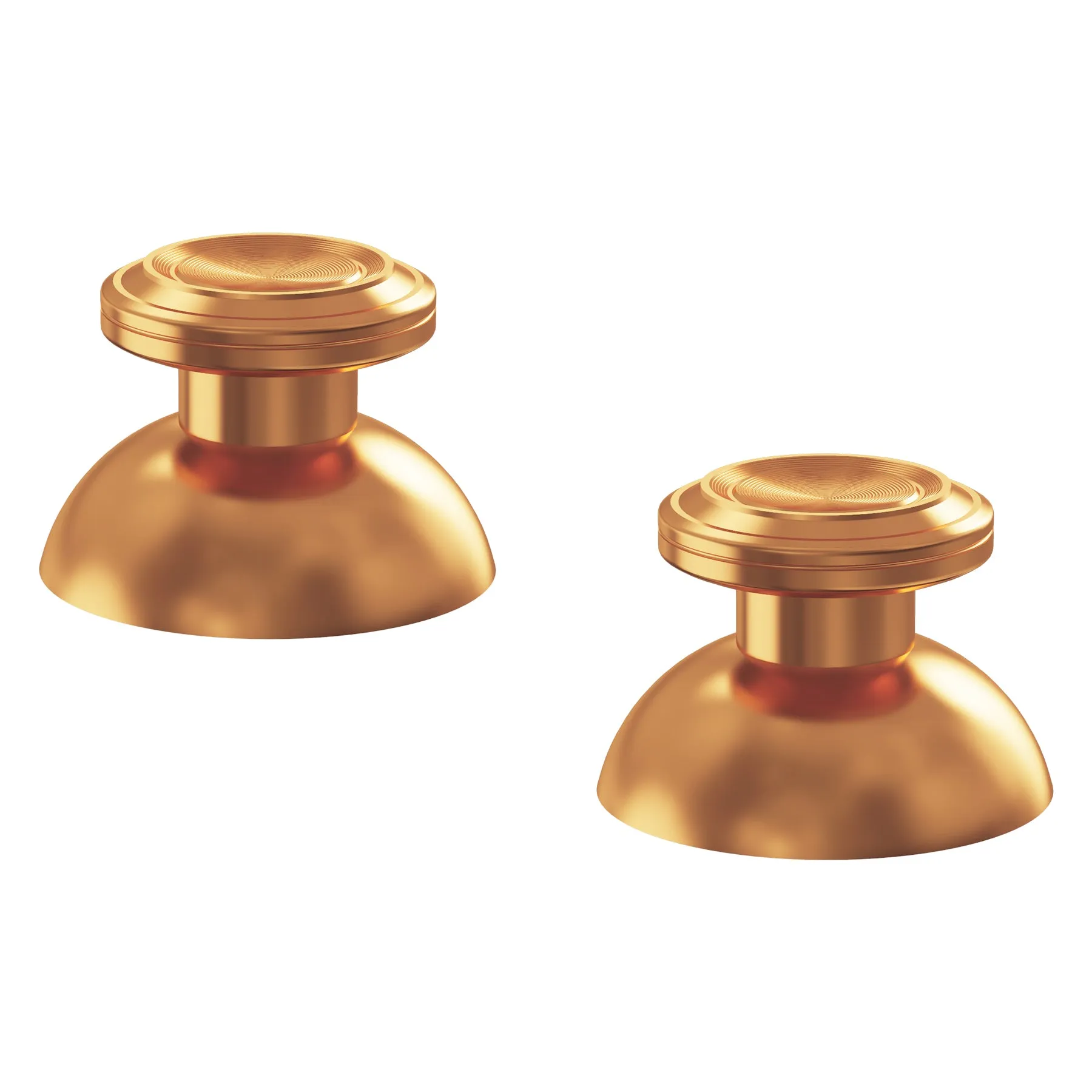 eXtremeRate Custom Gold Metal Thumbsticks for PS5 Controller, Replacement Aluminum Analog Stick Joystick for PS4 Controller - Controller NOT Included - JPFC001