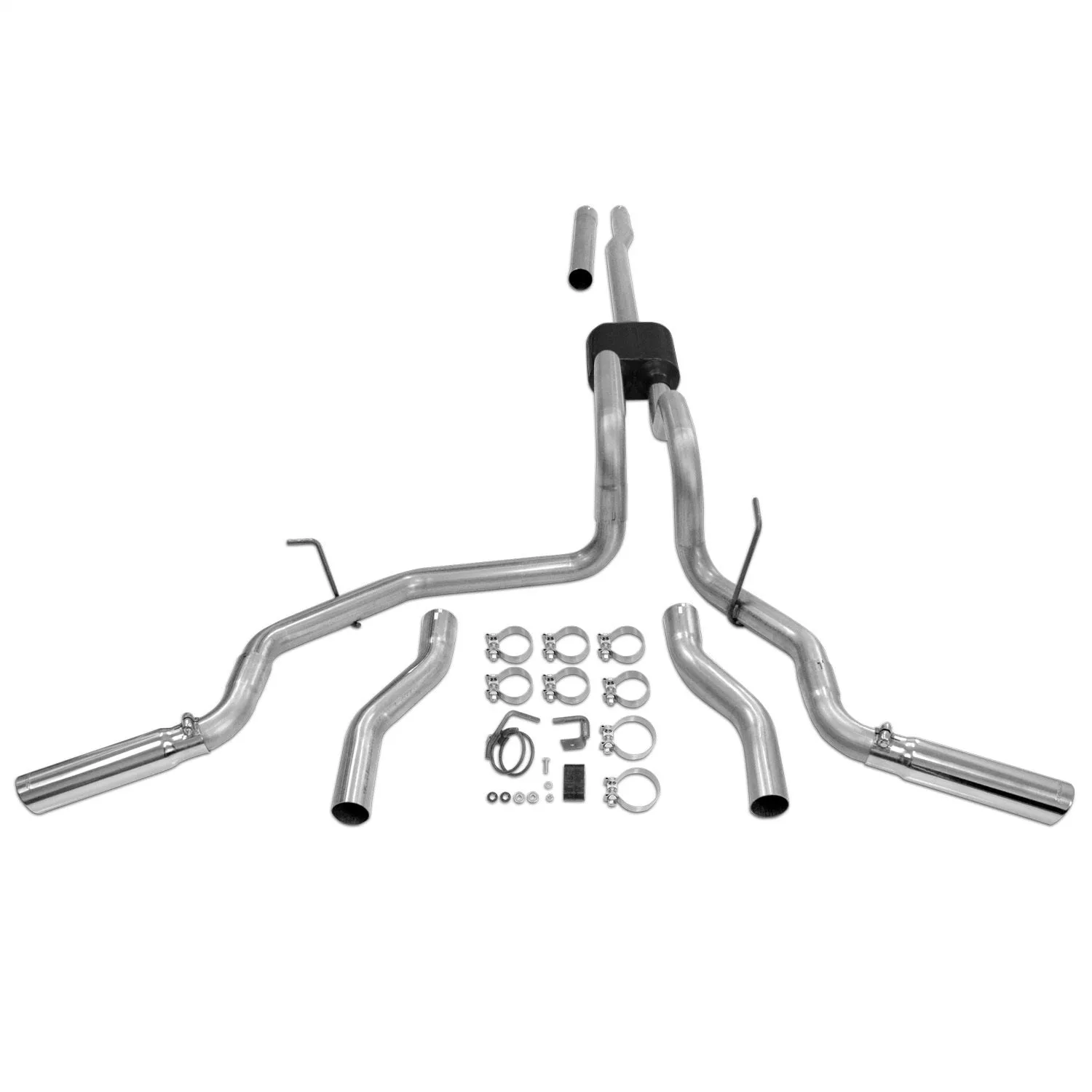 Flowmaster Cat-back System 409S - Dual Rear/Side Exit-AmeriCan Thunder®  - Moderate Sound