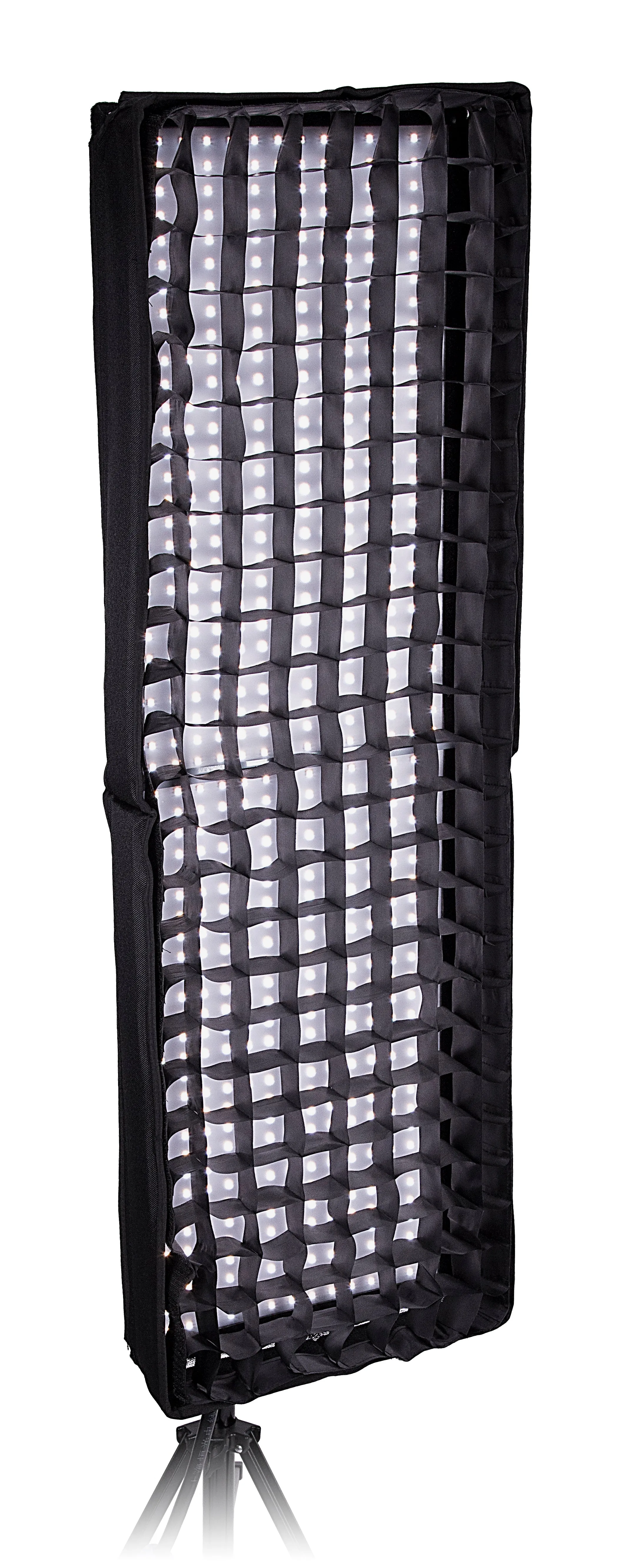 Fotodiox Pro Eggcrate Grid for SkyFiller Wings 1x4 Lights - Fits SkyFiller Wings LED Lighting SFW-150LS/RGB - 1x4 Bi-Color & RGB T Folding LED Panels - 50 Degree Grid (2x2x1.5" Openings)