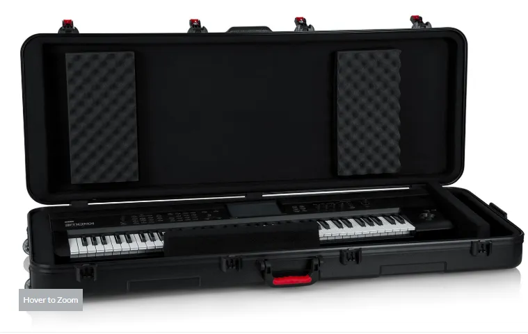 Gator GTSA-KEY76 TSA Molded Keyboard Case w/ Wheels - 76-Keys