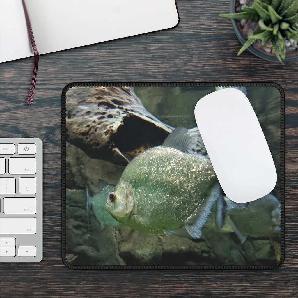 Glitter Green Fish Gaming Mouse Pad