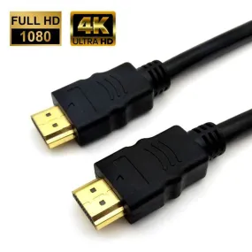 HDMI Cable - 1m - High Speed 2.0 4K HDR Gold Plated Extension Cable