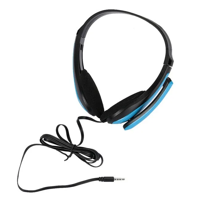 Headphone Wired With Micphone Adjustable Gaming Headset 3.5mm Jack Portable Audio Earphones For PS4/XBOX/PC 160cm