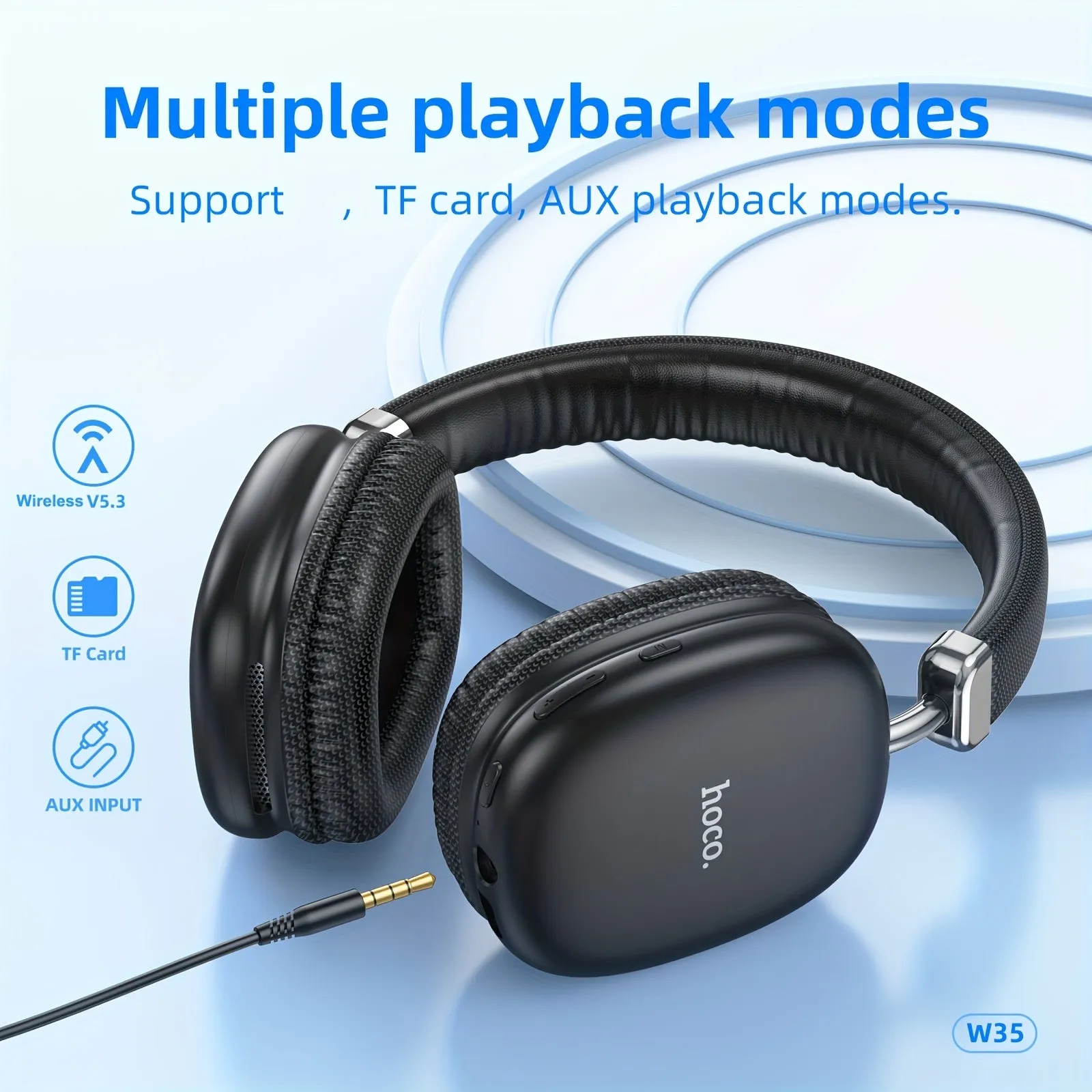 HOCO W35 Wireless Headphone Sport HiFi Music Headset