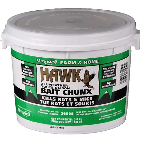*In Store Only* Motomco Hawk Bait Chunks KILLS RATS AND MICE 0.8kg