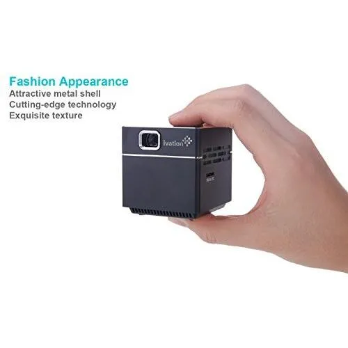 Ivation Wireless Pico Cube Pocket Projector